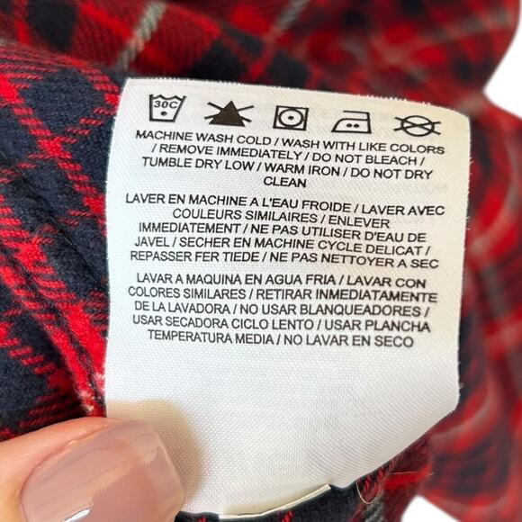 Men's Hurley Tartan Plaid Button Down Flannel Shirt Size XL - Picture 5 of 7